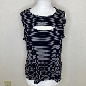 1.STATE Sleeveless Open Chest Shirt Size 1X